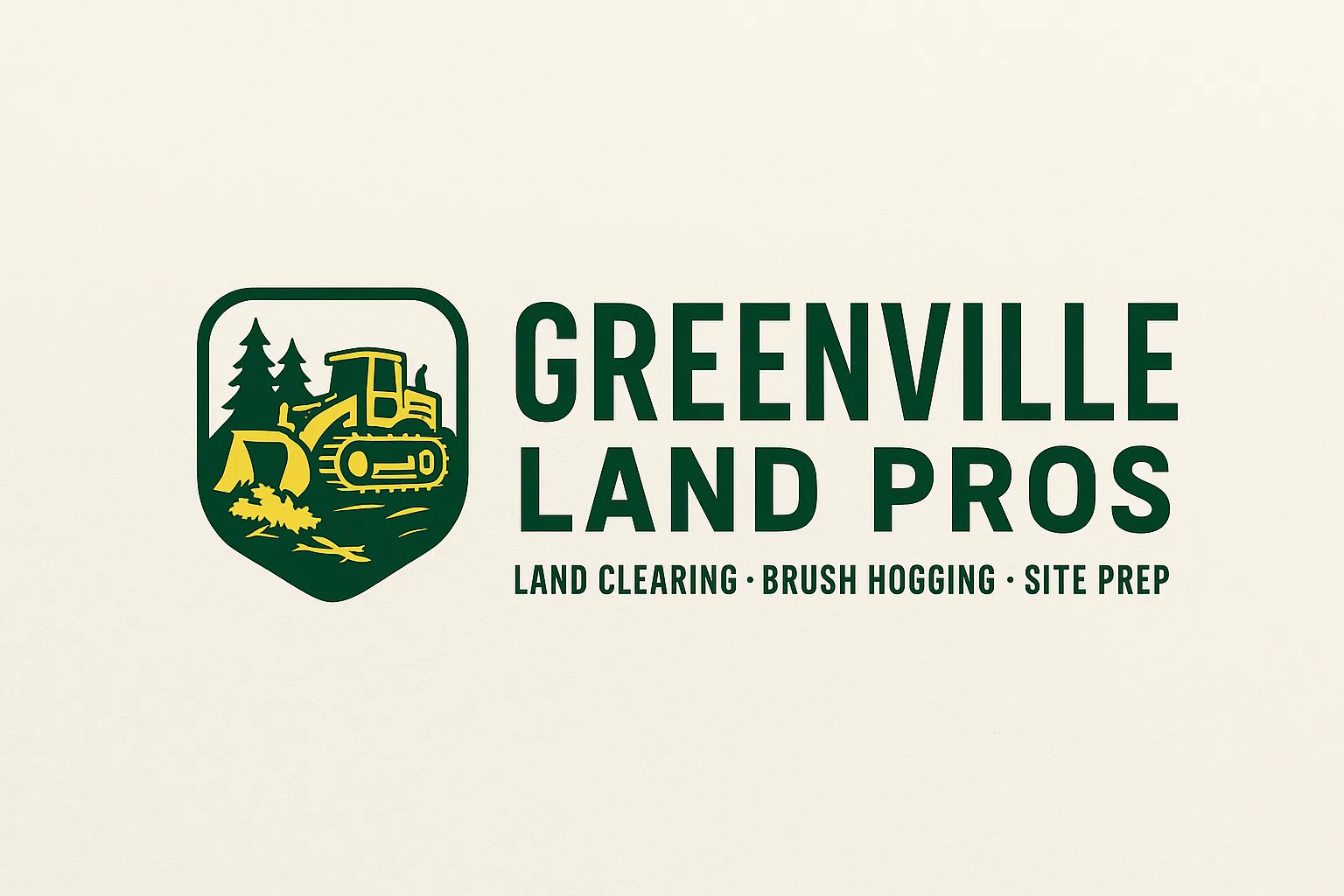 Skid steer clearing brush